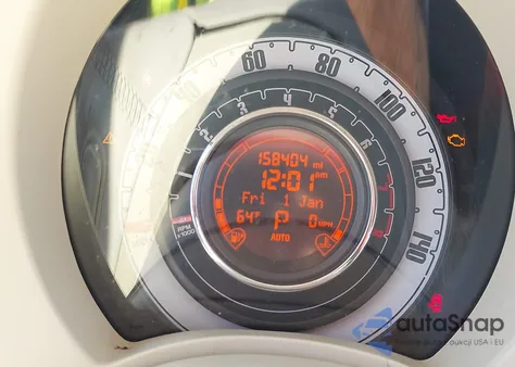 2012 Fiat 500C Lounge z USA, uszkodzony, nr VIN 3C3CFFER0CT164897